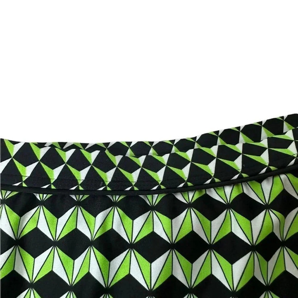 Kenneth Cole green and blue abstract print swimsuit bottom size large - Picture 5 of 9